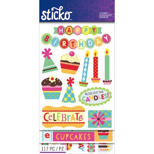 Sticko&#xAE; Birthday Sticker Flip Pack